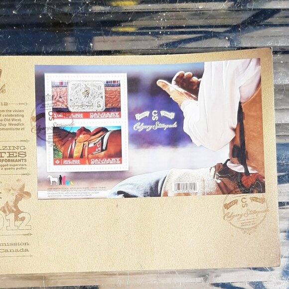 "CALGARY STAMPEDE" 2012  Canada # 2546 SS First Day Issue Lot of 5 - Picture 2 of 6